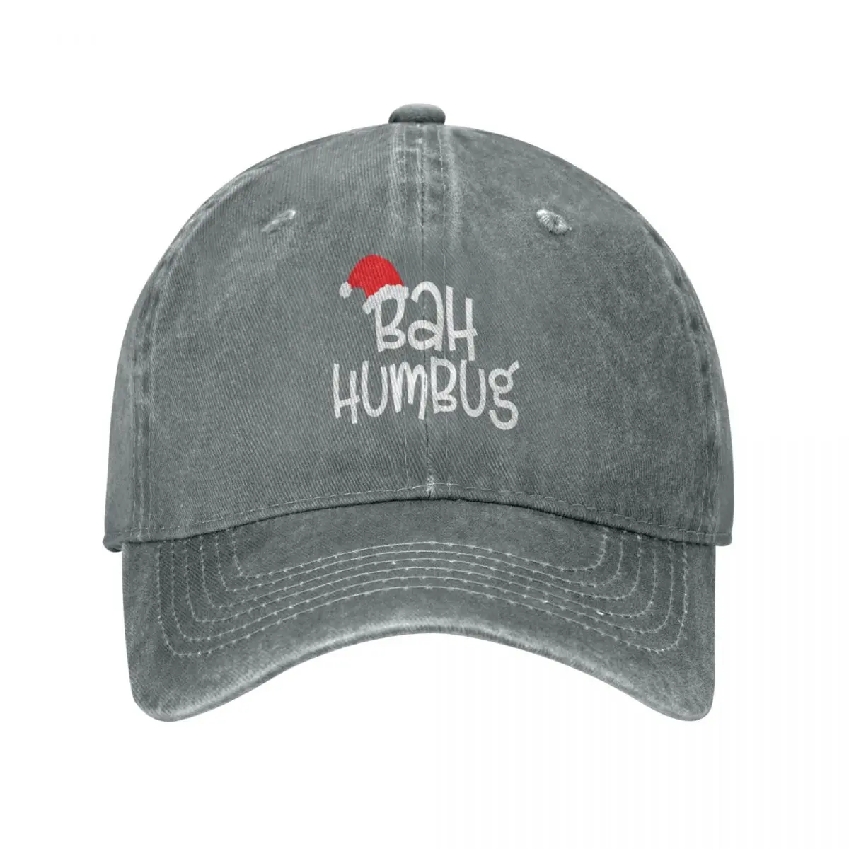 Bah Humbug Baseball Caps Fashion Washed Denim Hats Outdoor Adjustable Casquette Hip Hop Baseball Cowboy Hat for Men Women