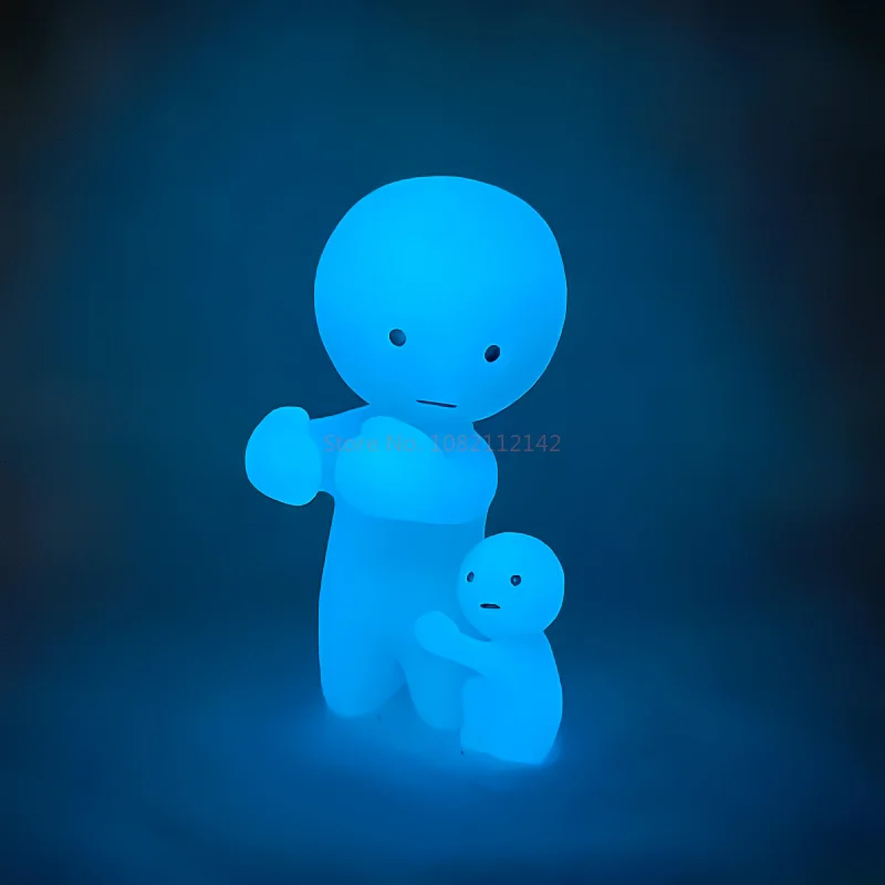 Genuine Smiski Luminous Doll Model Blind Box Ornament Put Toothbrush Holder Storage Cute Elf Collecte Children Birthday Gifts