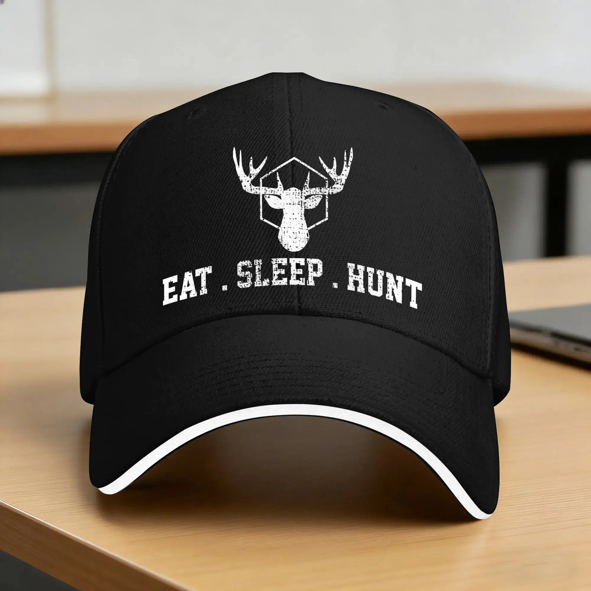Eat Sleep Hunt Repeat Sun Baseball Cap Summer Unisex-Teens  Custom DIY Hip Hop Hats Sun-Proof Outdoor Sport Baseball Caps