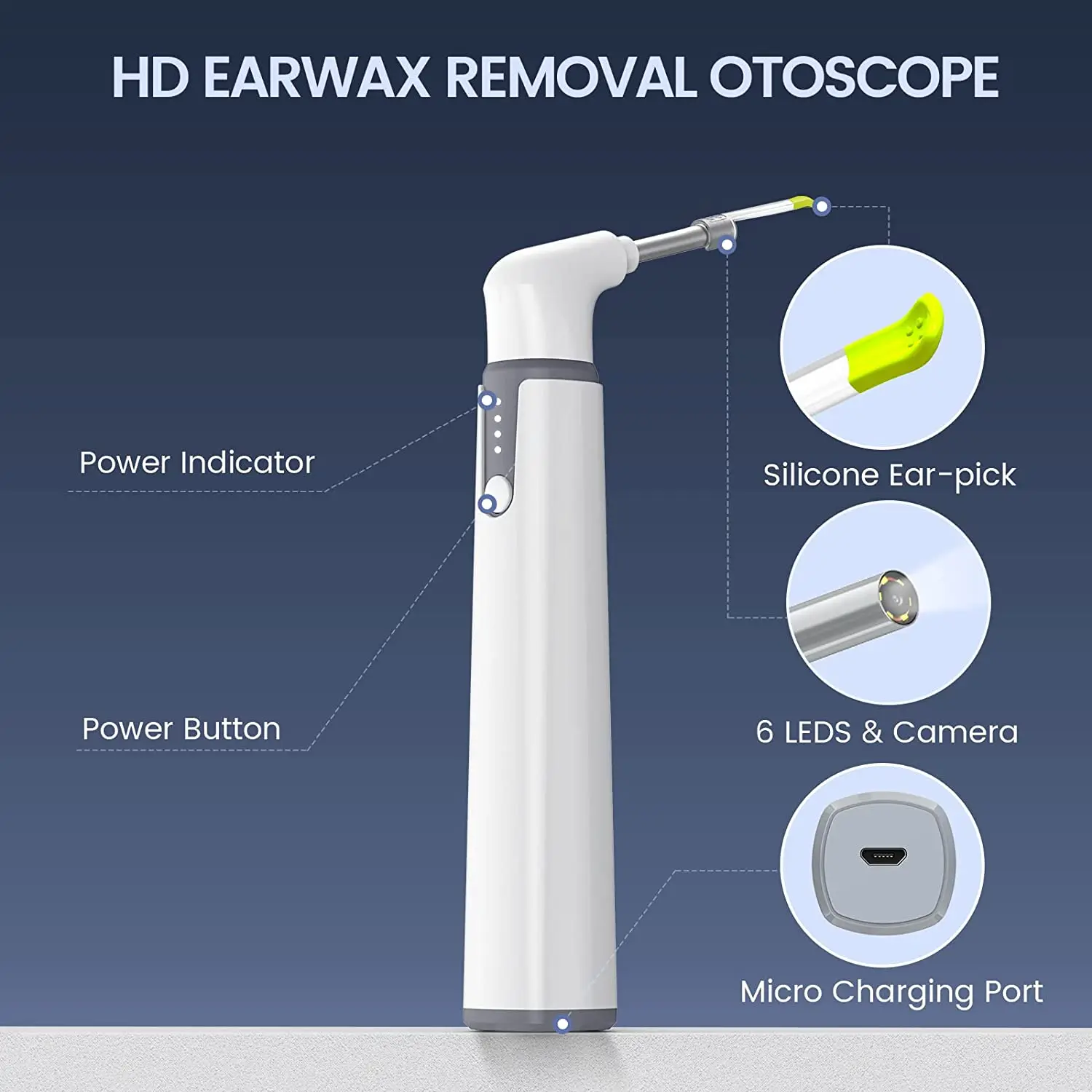 Imagem -06 - Smart Visual Ear Scoop para Homecare Bebês e Idosos Otoscópio Detecção de Orelha Mini Endoscópio Câmera 720p Ios 3.9 mm