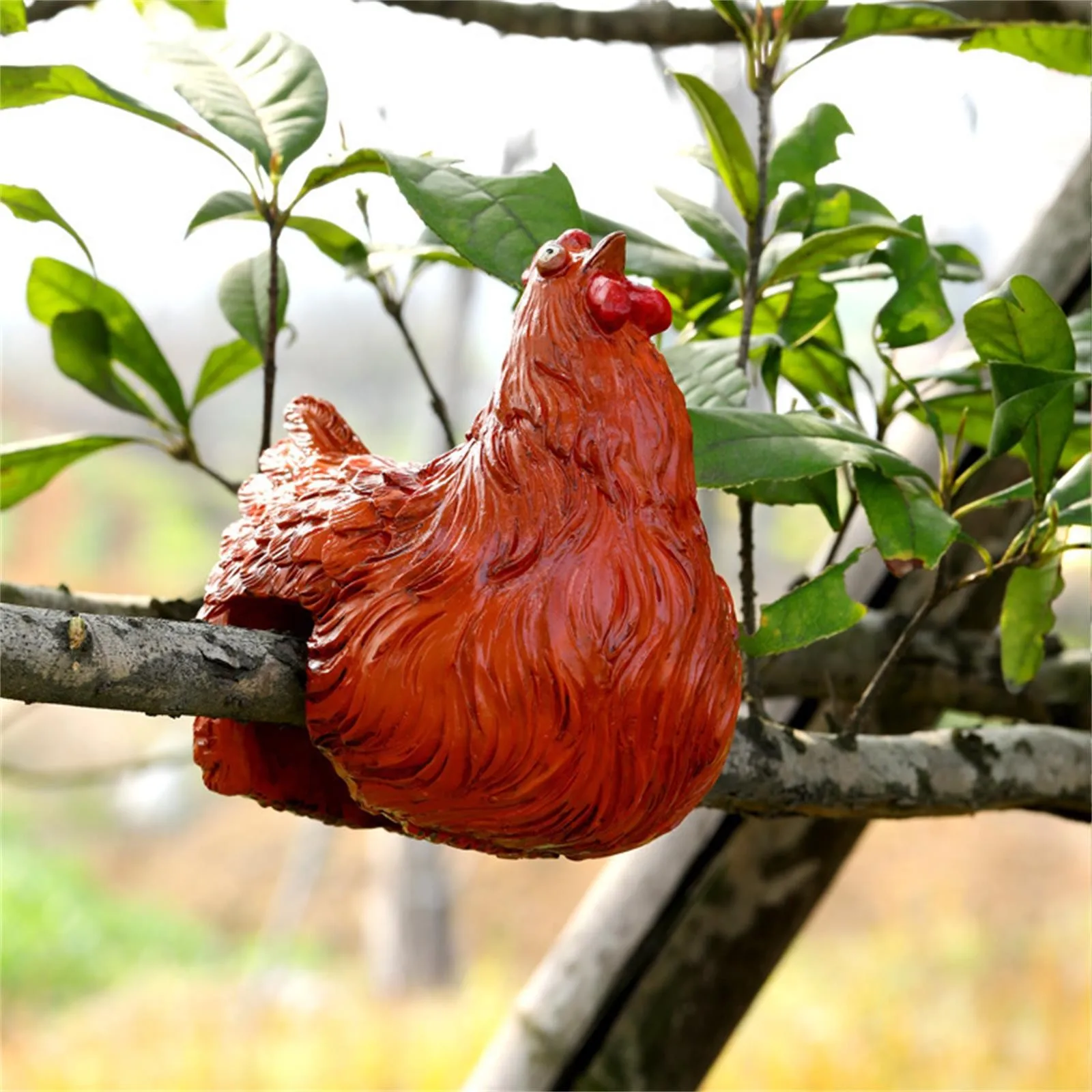 

Farm Funny Chicken Statues Backyard Garden Easter Decoration Creative Fashion Decorations Colorful Animal Home Decor Ornaments