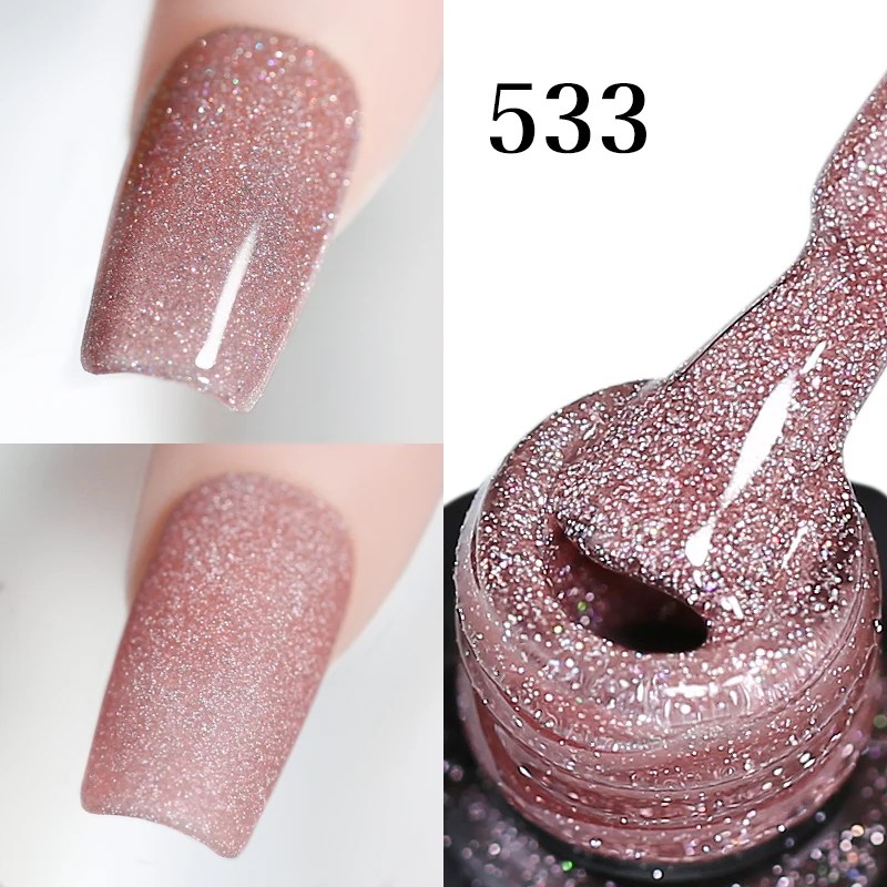 Arte Clavo Crystal Crushed Diamond Pink Blue Gel Nail Polish 2026 New Style Diamond Popular Color Glitter Nail Art Nail Supplies