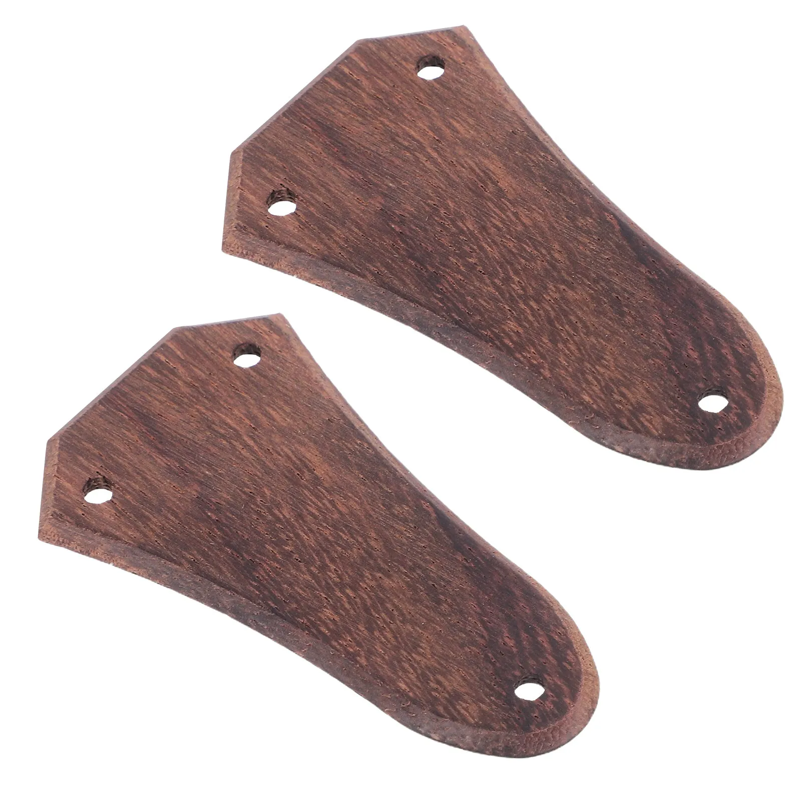 2Pcs Solid Wood Bell Shaped Electric Guitar Truss Rod Covers 3 Holes Replacement Parts for Guitar Bass Accessories Maintenance