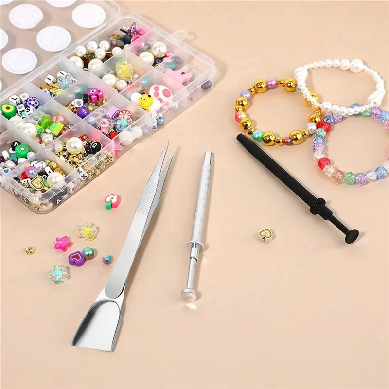 ABUH-9Pcs Grabbers Tool Holder Set Jeweler's Pick Up Sprinkle Pen Jewelry Tweezers 4 Claw Piercing Ball For Tiny Objects Chip