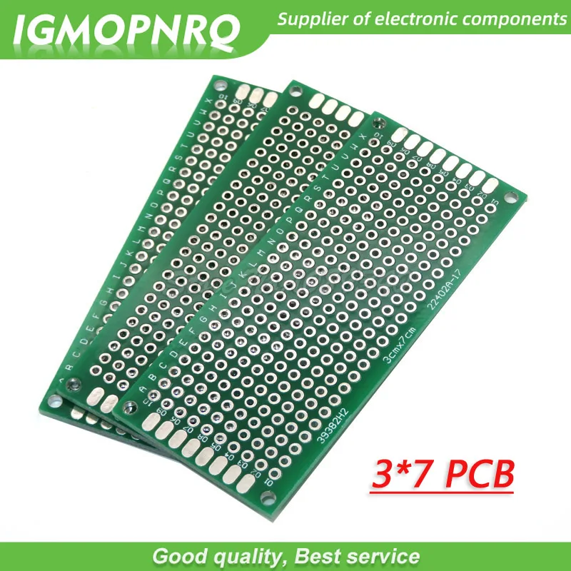 

5pcs 3x7cm 3cmx7cm 3*7 Double Side Prototype PCB diy Universal Printed Circuit Board