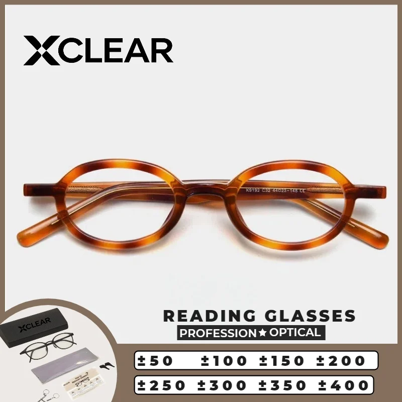 

XCLEAR Optical Anti Blue Ray Myopia Progressive Prescription Eyeglasses Reading Glasses Unisex Classic Round Tortoiseshell