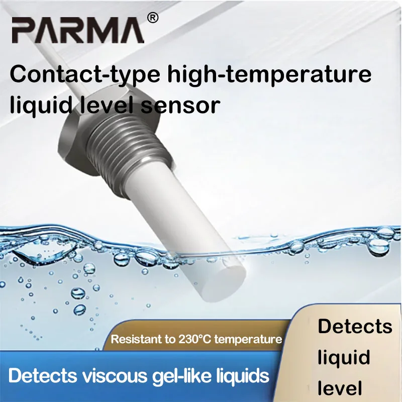Capacitive contact type high-temperature resistant liquid level sensor, liquid oil level water-sensing adhesive, thick-viscosity