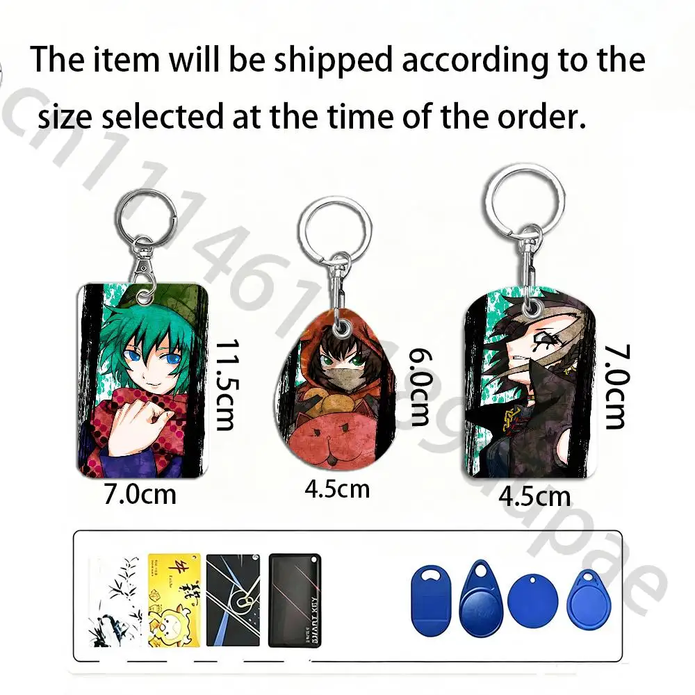 Game Y-Your T-Turn to D-Die Protective Printed Leather Card Case Metal Keychain Accessory