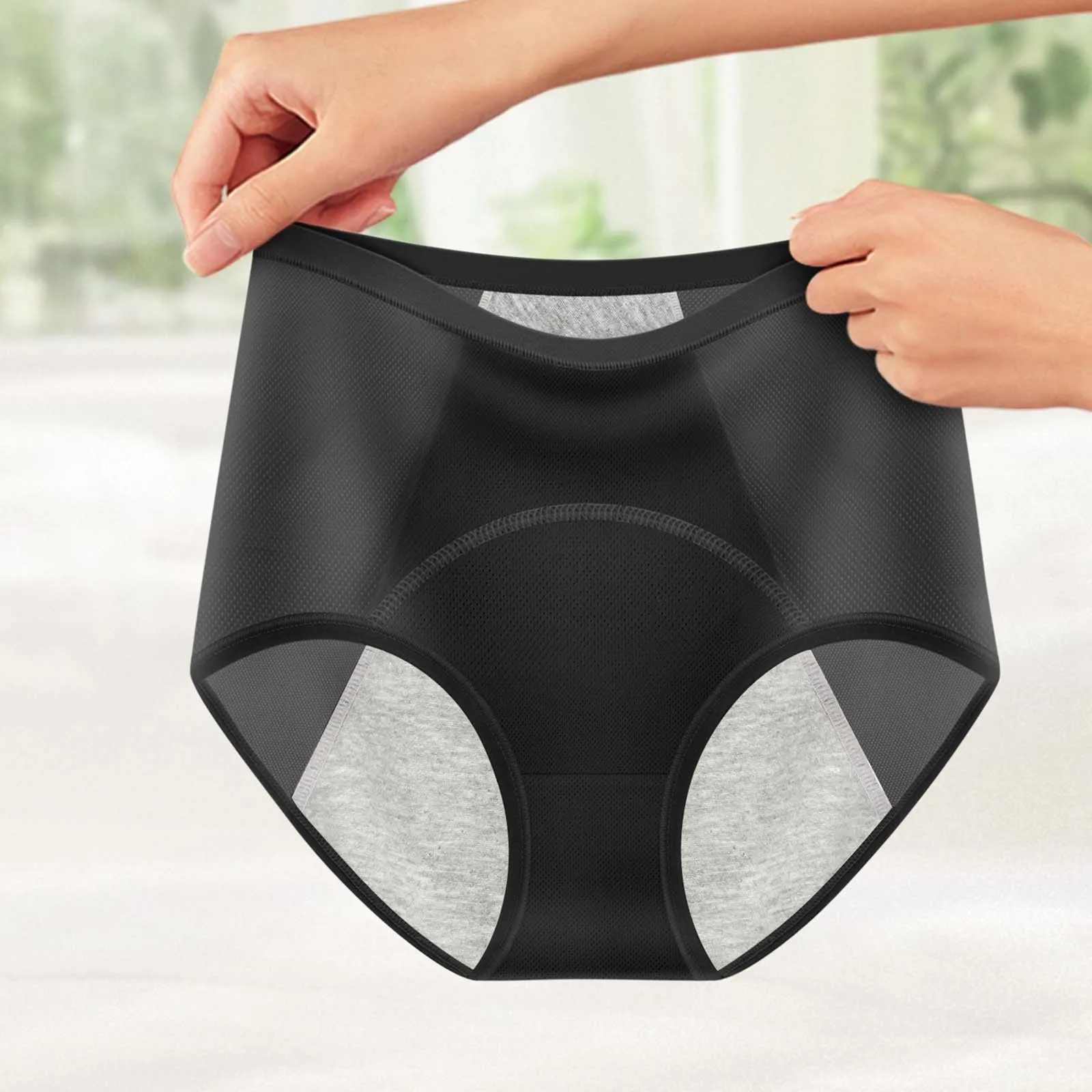 Panties For Menstruation Physiological Period Leak Proof Menstrual Underwear Women Mid Waist Tummy Belly Control Underpants