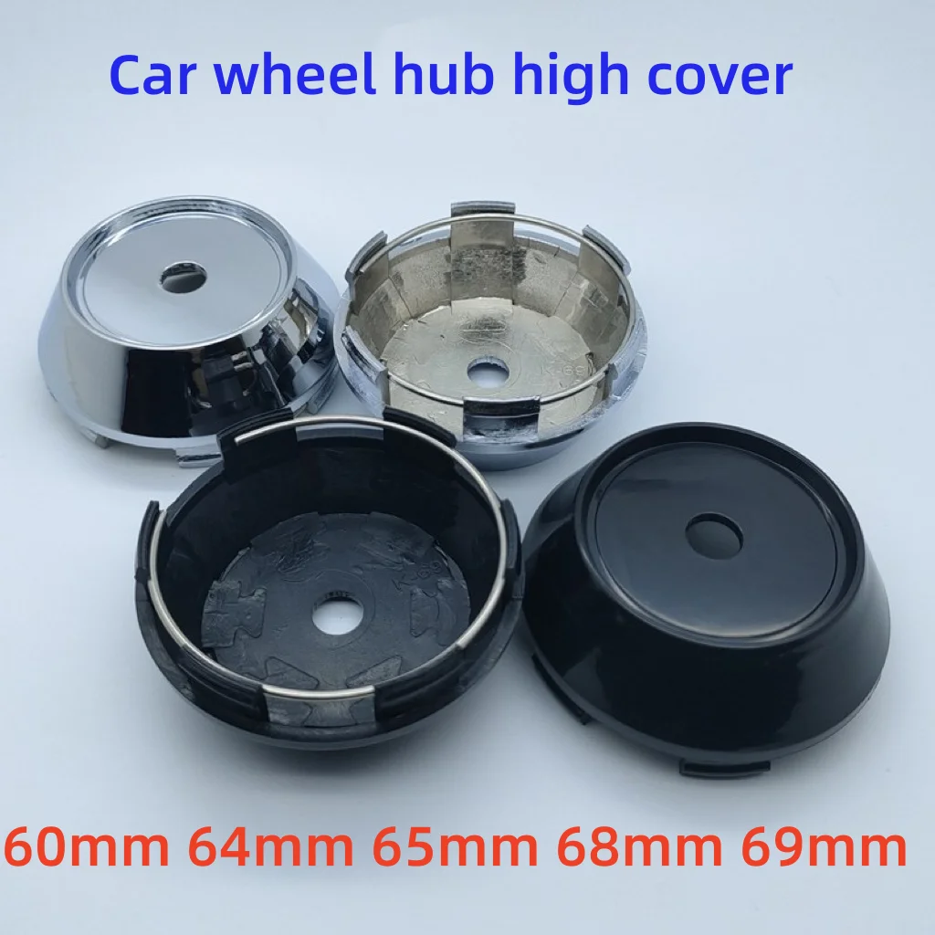 

100pcs ABS 60mm 64mm 65mm 68mm 69mm Universal Car Wheel Center Cap Accessories Rim Centre Hub Cover Fit 45mm Logo Emblem Sticker