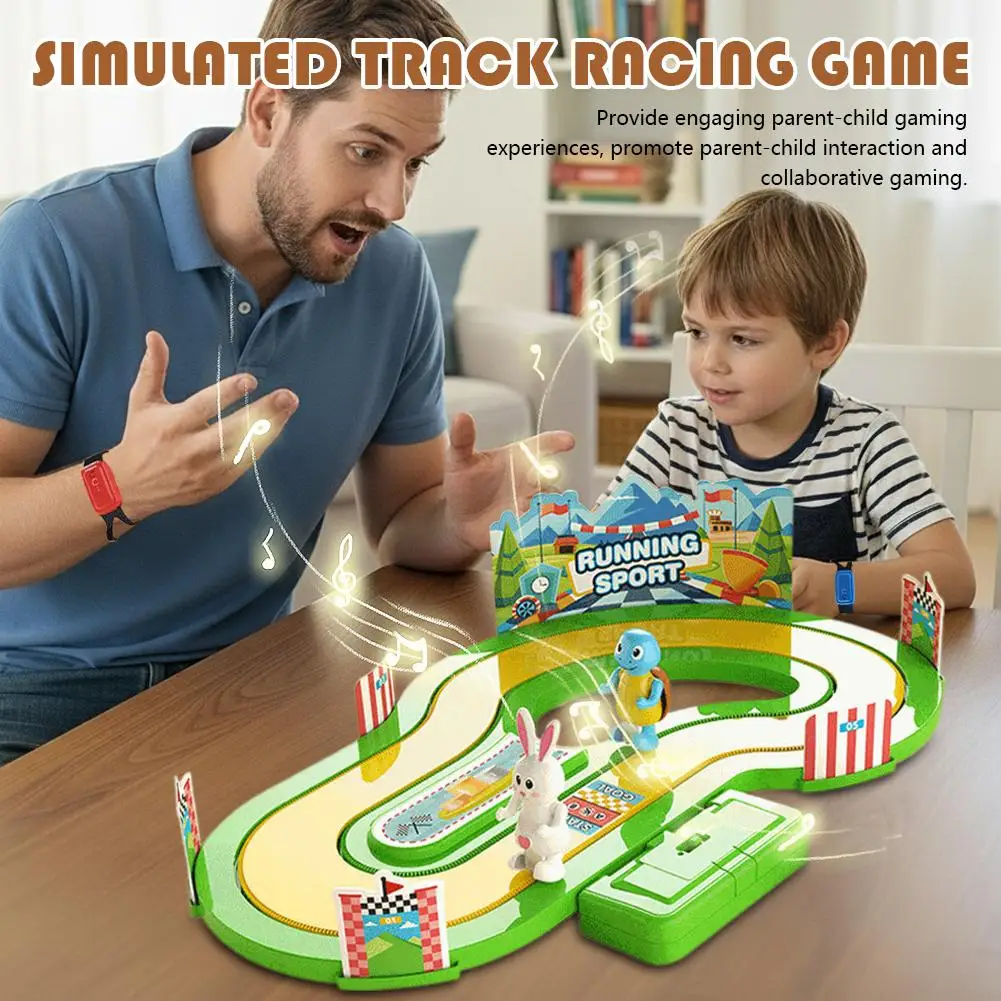 Wireless Motion Sensing Racing Board Game Two Player Interactive Tabletop Racing Control Boosts Reflexes & Coordination Gift