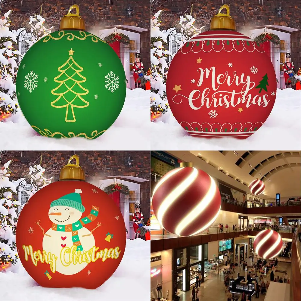 60cm Large PVC New Year Gift Xmas Tree Hanging Ornament Christmas Decorations Christmas Balls