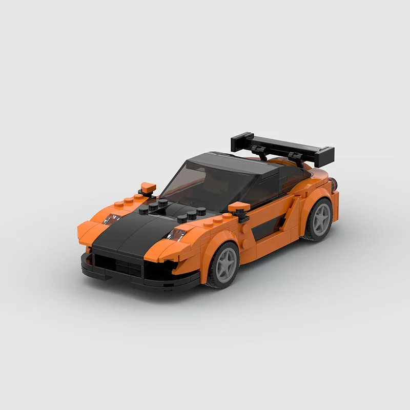 

Гаражные гонщики, автомобили, кирпичи, строительные блоки Moc RX-7s, быстрая и веселая детская игрушка в подарок, городская машина, супер бег, парковка