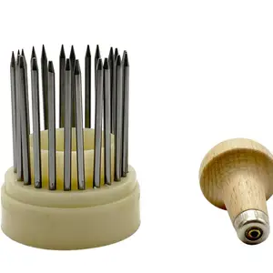 مجموعة أدوات مجوهرات حبة الحبوب ، حبة الخرز مع مقبض خشبي ، ترصيع حجر الماس الصاغة ، أدوات المجوهرات ، 23 قطعة أفضل 5 مبيعات لأدوات الصاغة المستعملة - رقم 5