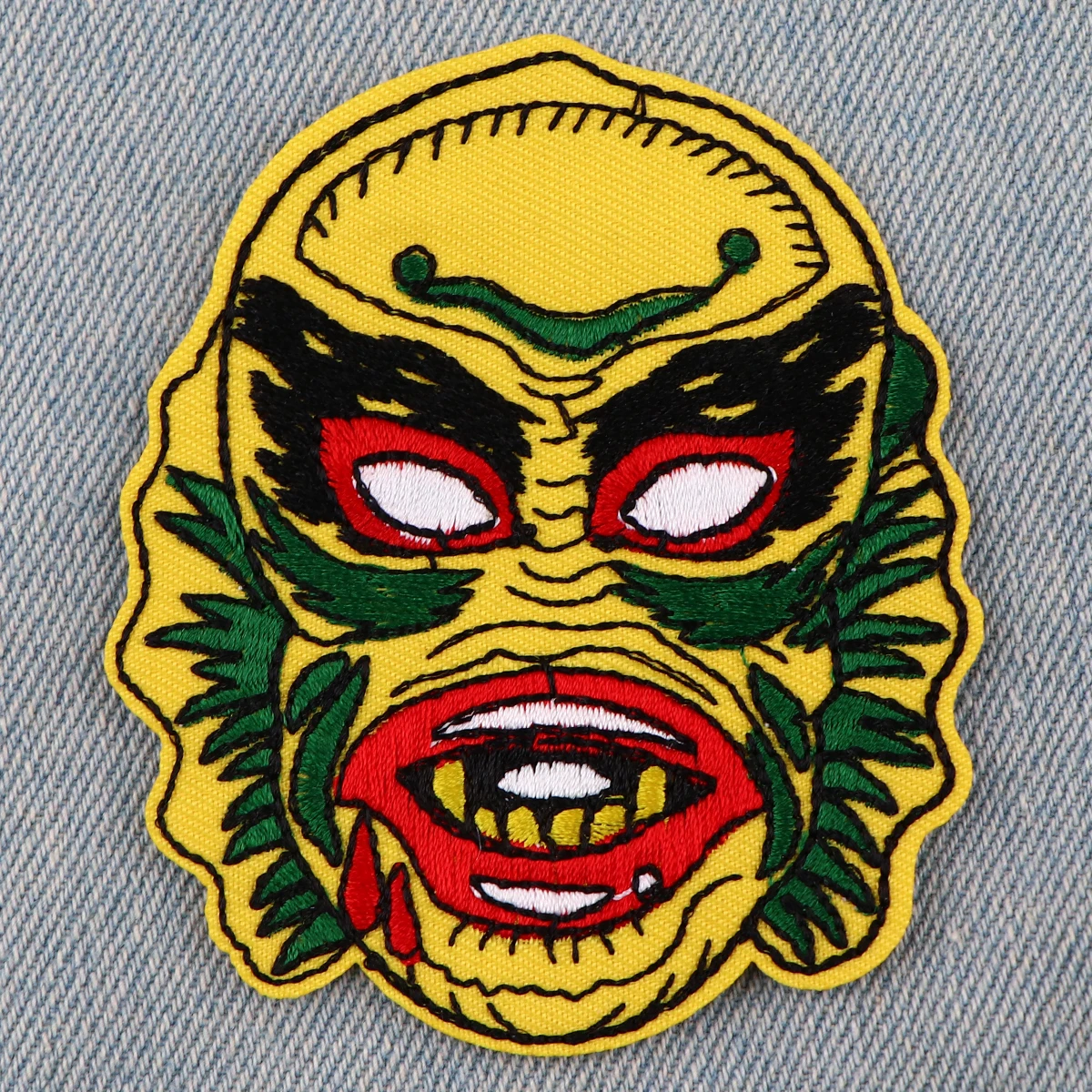 Movie Monster Cool Patches Embroidered Diy Iron on Patches for Clothing Jacket Badges Sewing Stickers Applique Patches