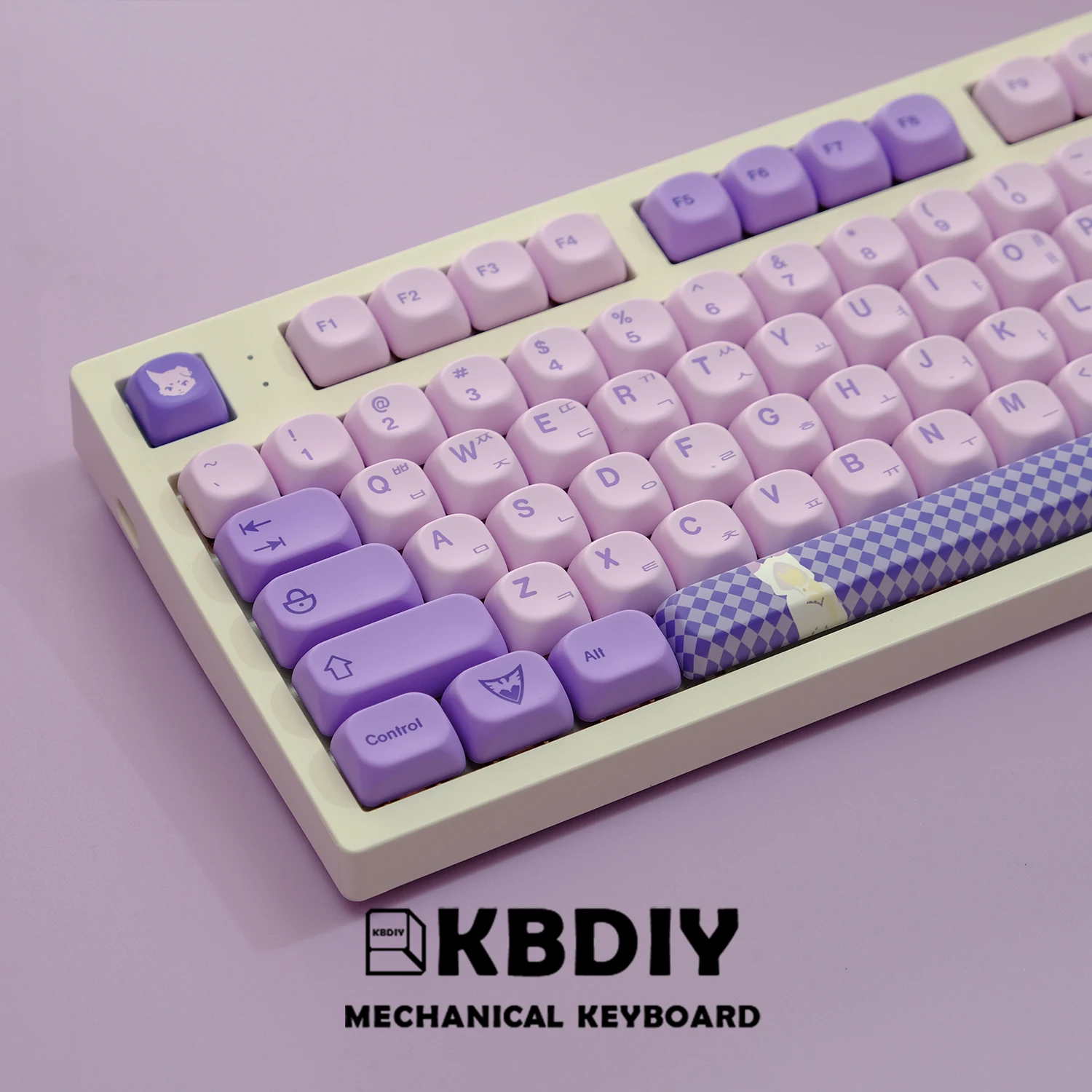 Imagem -02 - Kbdiy-korean Frost Witch Keycaps para Teclados Mecânicos Perfil Koa Gmk Keycap Pbt Caps Gmk67 Gmk75 K500 134 Teclas por Conjunto