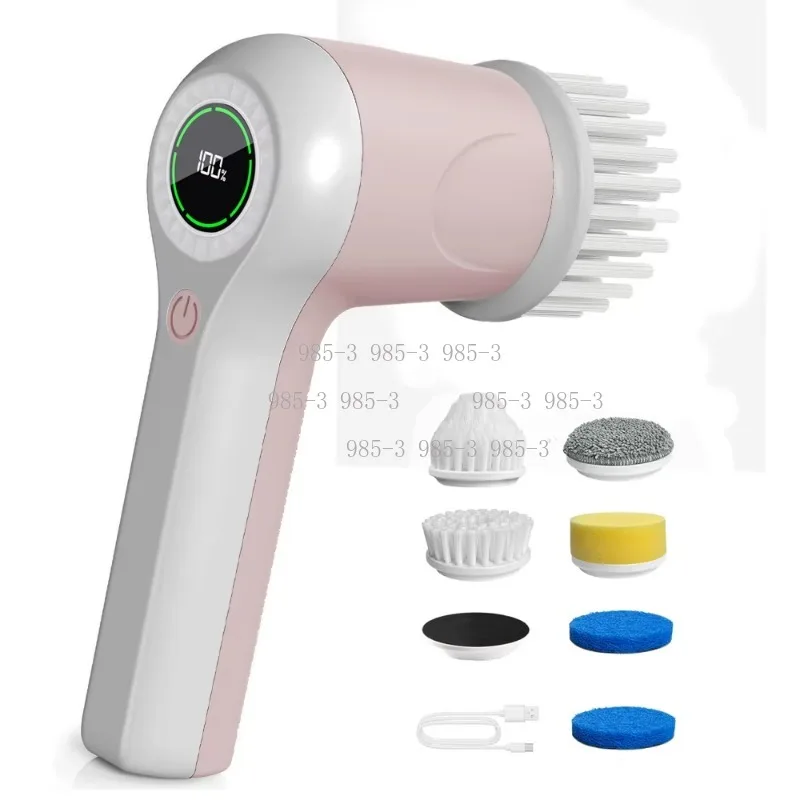 Electric Cordless Cleaning Scrubber, Portable Spin Scrub Brush for Home Washing