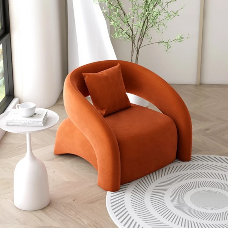 

light luxury relax armchairs curved chaise lounges living room leisure adult rocking chair sedie da soggiorno home furniture