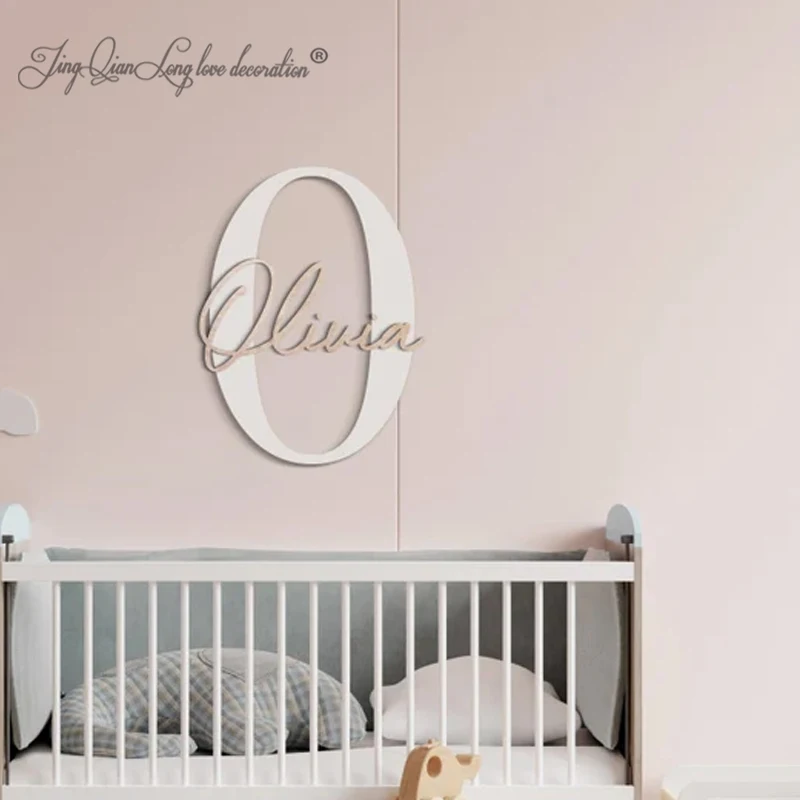 Custom Name Sign for Nursery Wall, Personalized Name Sign, Two Names, Nursery Decor, Over Crib Wood Letter