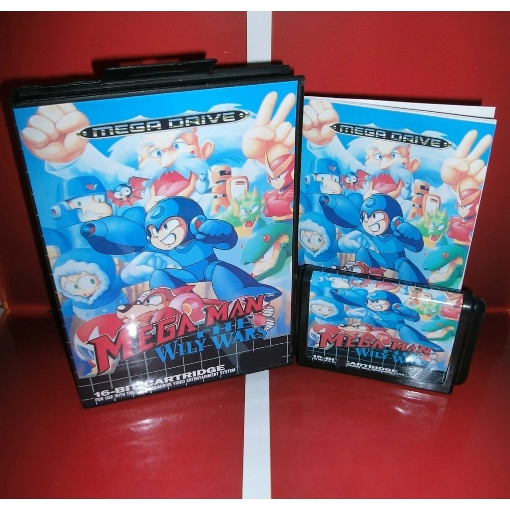 New Arrival Mega Man The Wily Wars With EU Box And Manual Book 16Bit MD Game Card For Sega MegaDrive/ Genesis