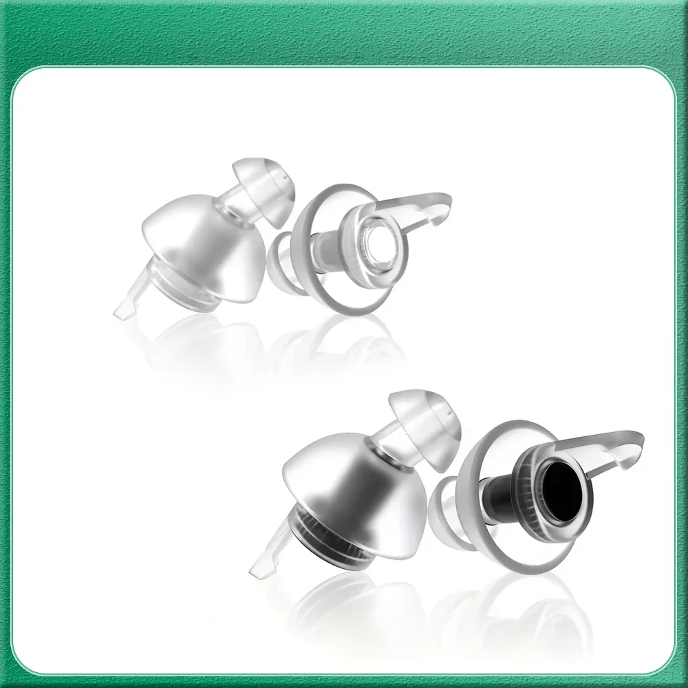 High Fidelity Ear Plugs for Concerts, Reusable Noise Cancelling Concert Earplugs for Musicians, Motorcycle, Music Festival