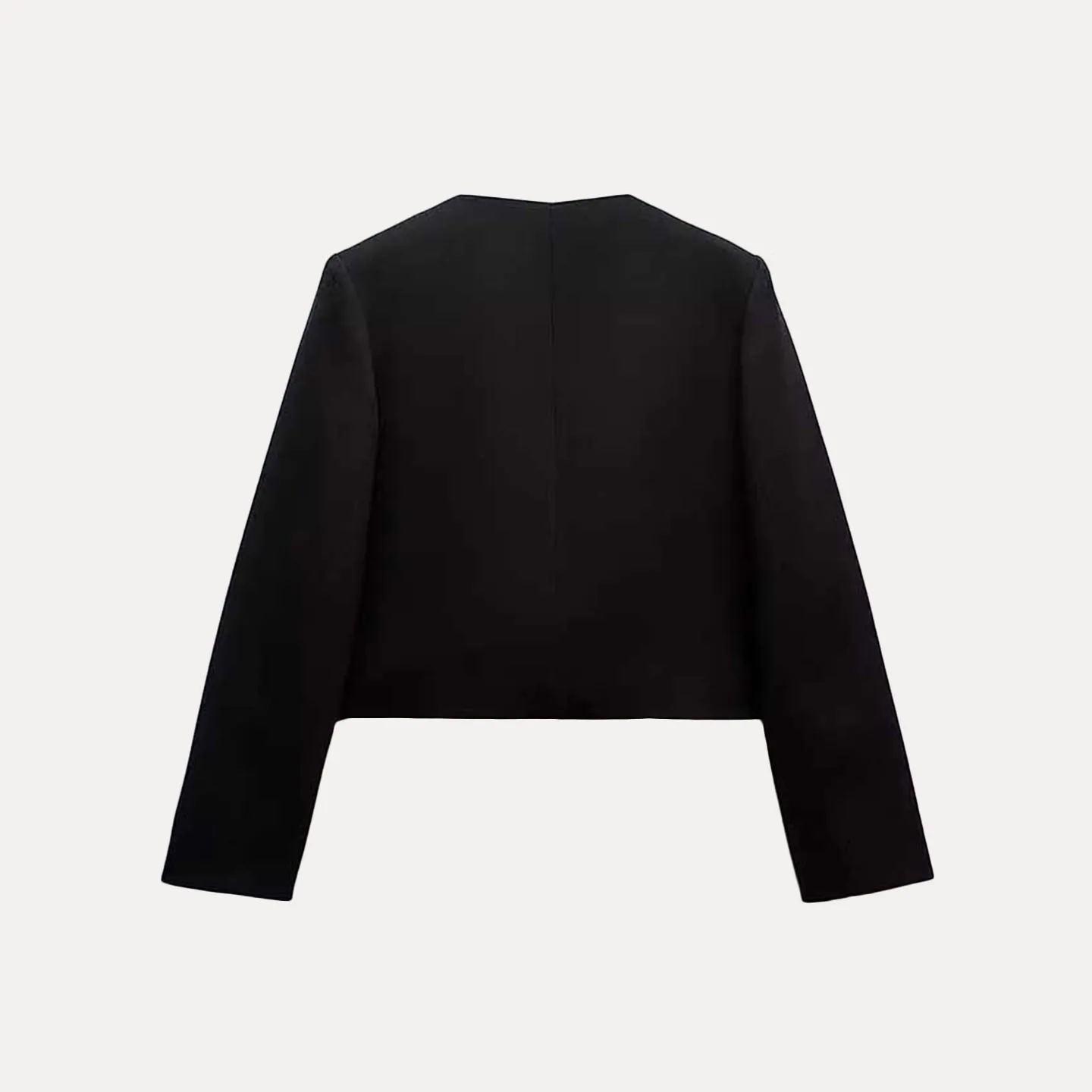 Faionable ort Jaet pour femmes automne 2025 bouton doré Stand Fit manteau pour femme Long Sve rond Ne fermeture à glissière