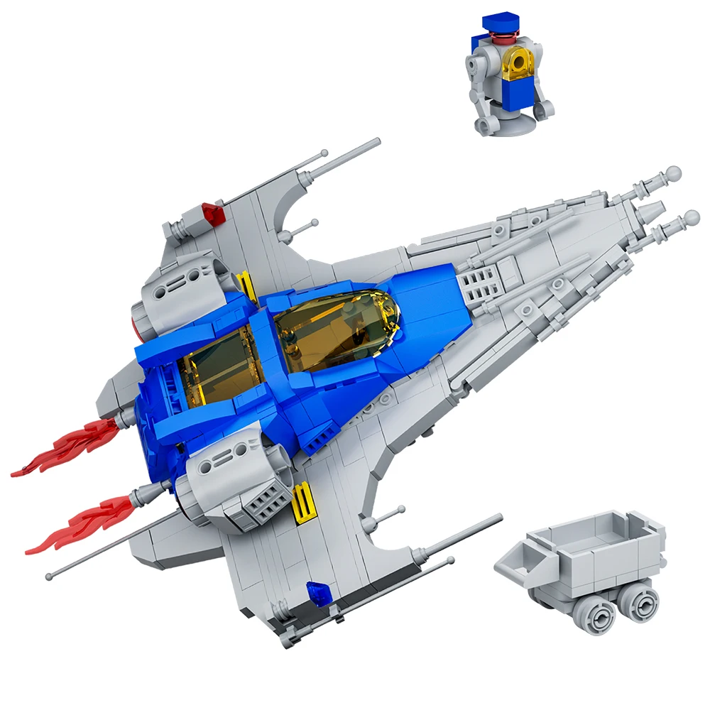 Moc Galaxy Explorer Classic Space Ship Building Blocks DIY Bricks Model Spaceship Kids Adult Toys Sets Education Gift Cruiser