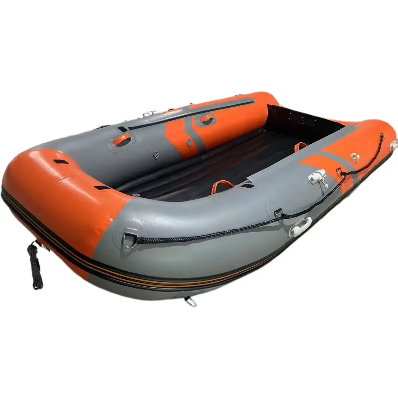 Luxury PVC Sport Yacht Kayak Boat For Surfing And Fishing With Fiberglass Display Rack 6-Person Capacity Folding Design