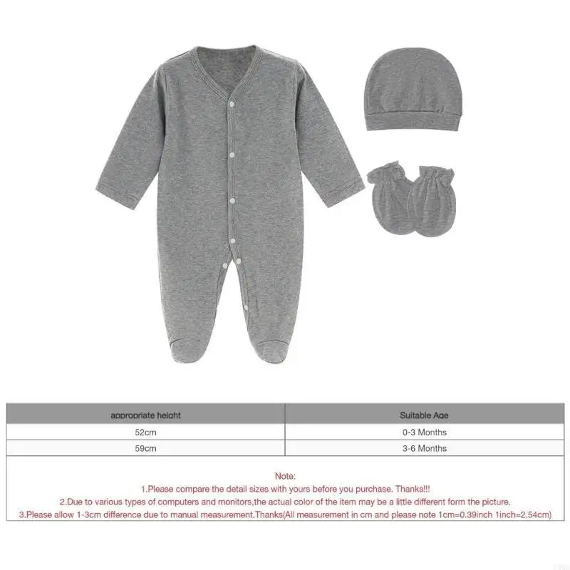 D5QA رومبير أطفال مريح مصنوع من القطن مع قبعة مرنة وقفازات مضادة للإمساك #6