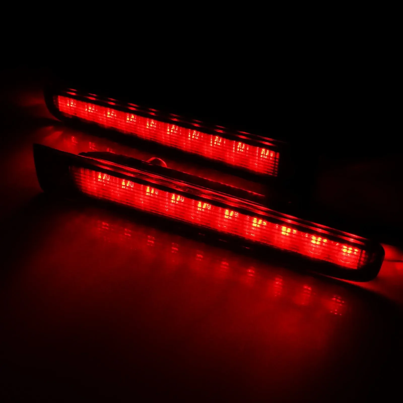 YANYI Red LED High Level Brake Stop Light Black Lens L+R For VW T5 T6 Transporter Barn Door 2003-up