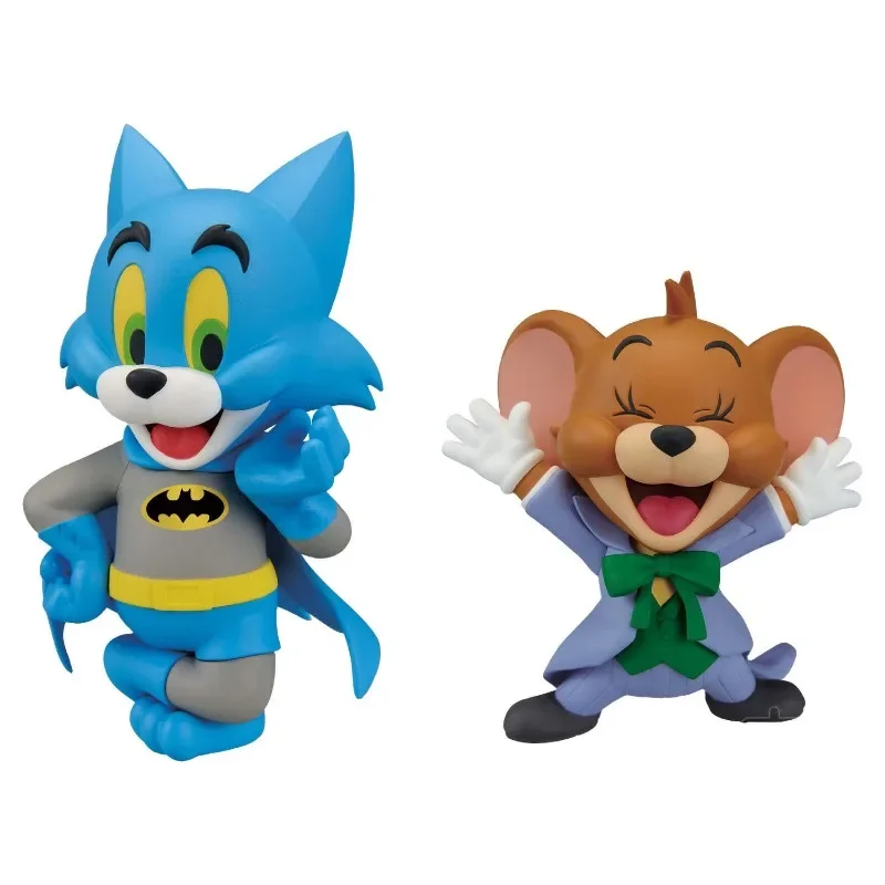 6pcs/bag Bandai Tom and Jerry Anime Action Figures Collection Ornaments Model Toys Birthday Gift PVC 8-10cm