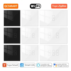 Tuya Smart Life WiFi/ZigBee Smart EU/US 1,2,3 Gang Switch Remote Control Timer Work with Google Assistant Alexa
