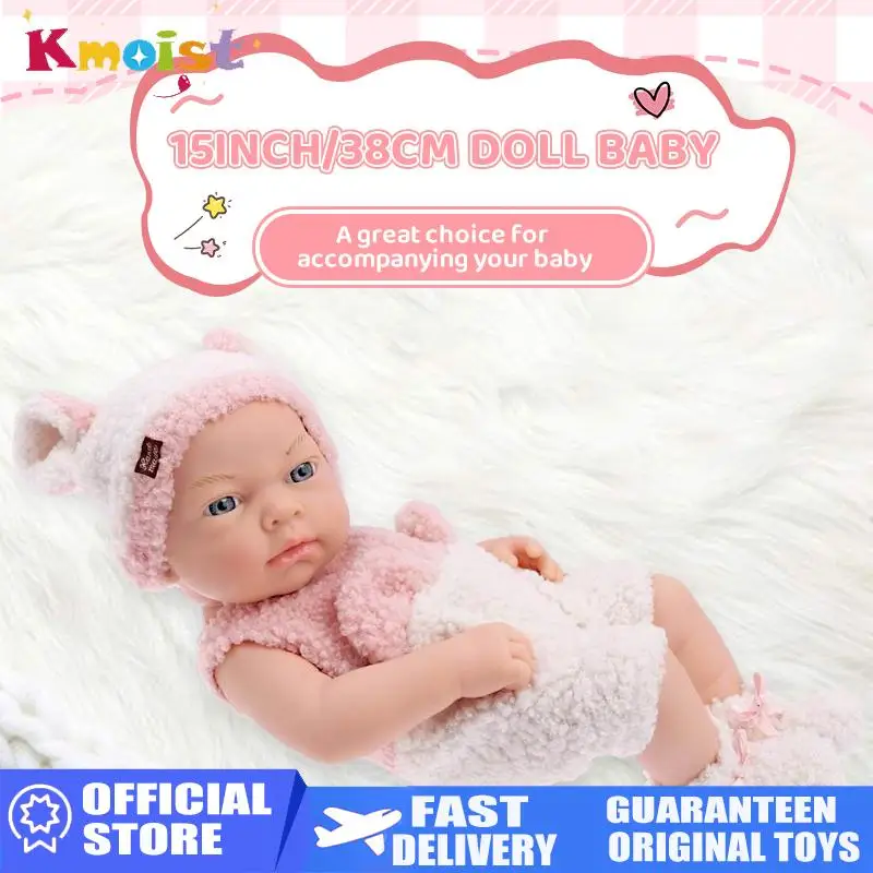 

15 дюймов 38 см мягкая кукла детская игрушка силиконовая детская настоящая имитация куклы куклы для малышей детские игрушки для детей подарки на день рождения и Рождество