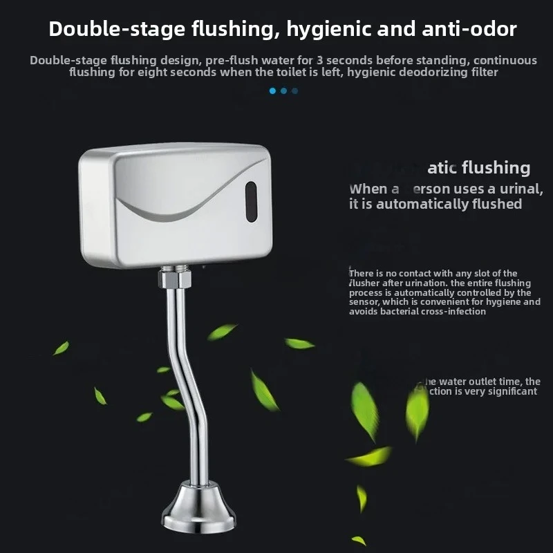 Intelligent Sensor Urinal Flush Valve Automatic Exposed Type Water Saving Bathroom Fixture
