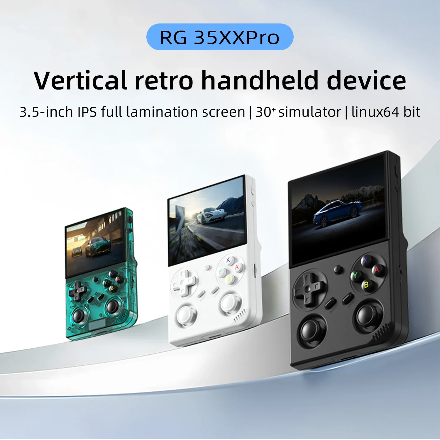 Anbernic RG 35XXPRO RG35XX PRO ريترو وحدة تحكم بجهاز لعب محمول ريترو مشغل ألعاب فيديو 3.5IPS شاشة لينكس 64 بت 3200 مللي أمبير واي فاي PSP