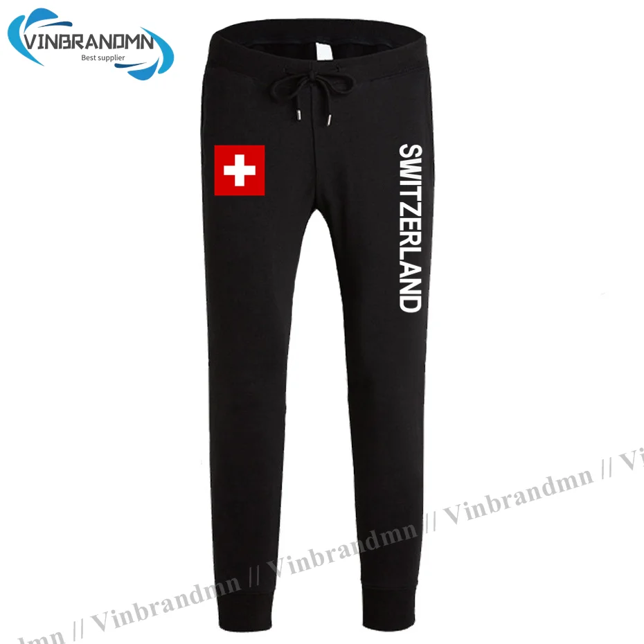 

Swiss Confederation Switzerland CHE CH Confoederatio Helvetica mens pants jumpsuit sweatpants fitness Sports nation leggings new