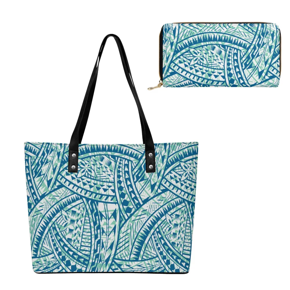 

Hawaiian Printed Bags Luxury Wallets And Handbags Polynesian Custom New Color Shopping Bags Large-Capacity Bags For Women