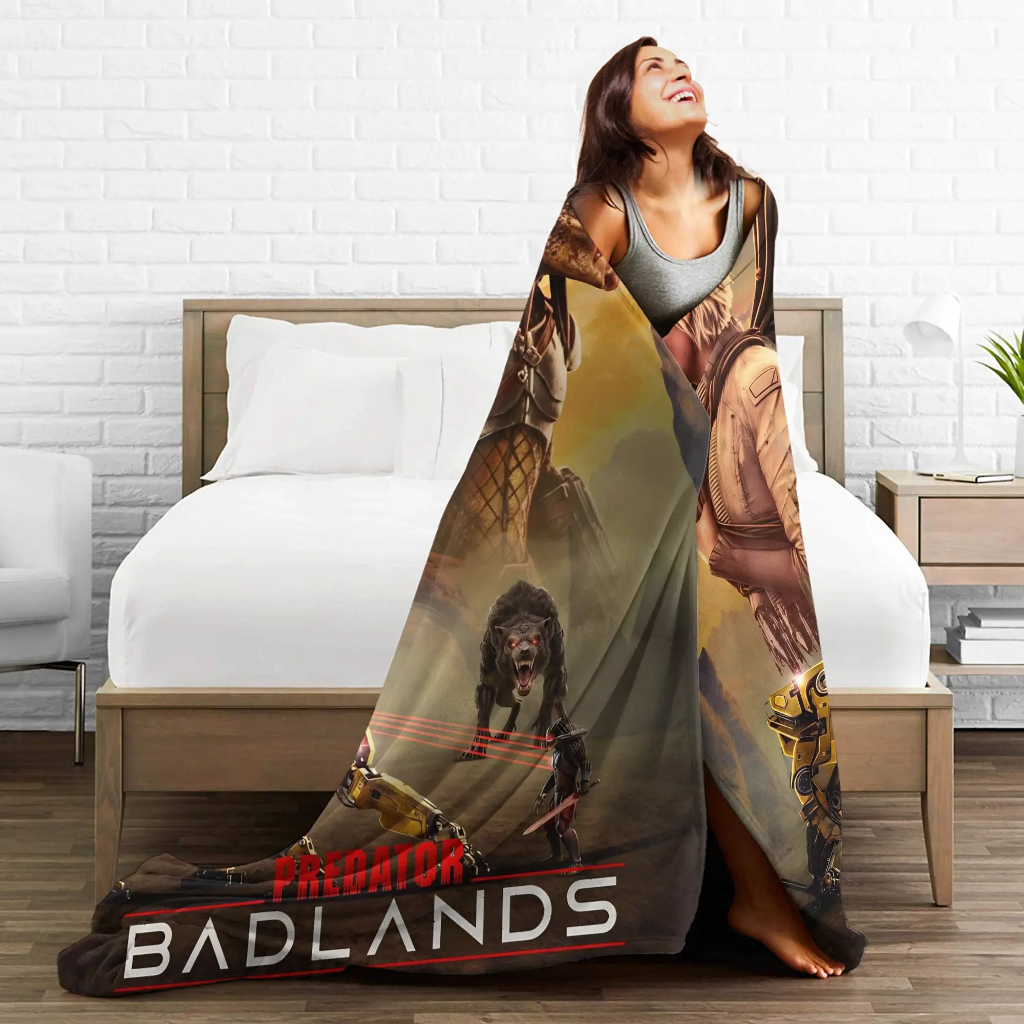 بطانية ناعمة دافئة مكتب السفر المفترس Badlands 2025 أفلام رمي بطانية الفانيلا المفرش لغطاء سرير أريكة في الهواء الطلق