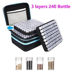 30/60/120/240 Bottle Diamond Painting Accessories Tool Storage Containers Bag Diamond Painting Tool Pen Carry Mosaic Storage Box