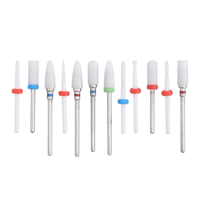 

12pcs Ceramic Milling Cutter Drill Bit Electric Grinding Machine Milling Cutter Files