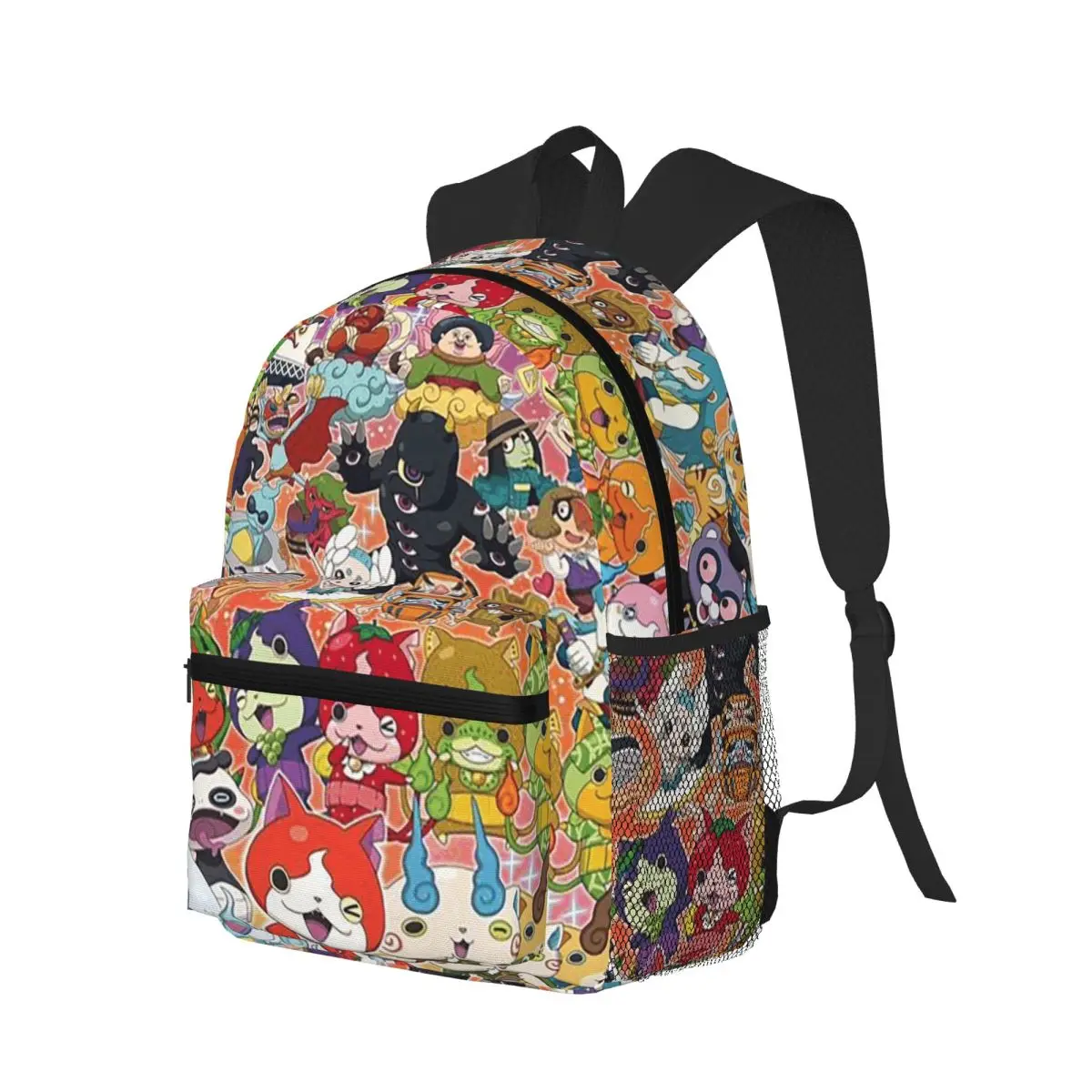 Yo-Kai Watch Cartoon Game Student Backpack School Bag Hiking Travel Daypack for Boys Girls Bookbag Shoulder Bags