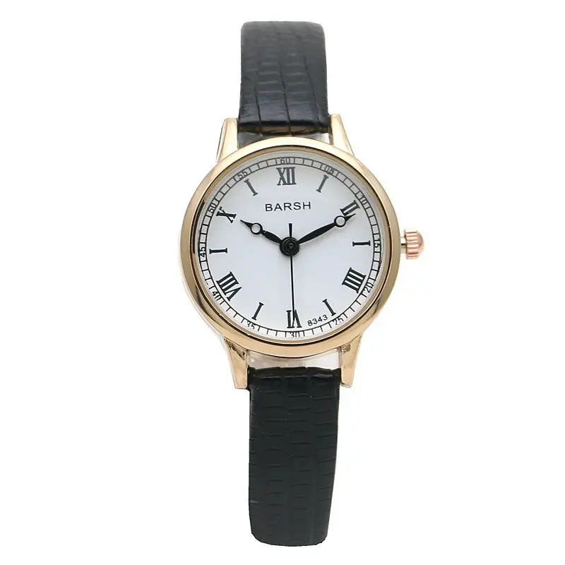 Relojes sencillos para Mujer, Reloj de cuero de diseño lujoso, Reloj de pulsera de cuarzo para Mujer, Reloj con esfera redonda pequeña, Reloj para Mujer