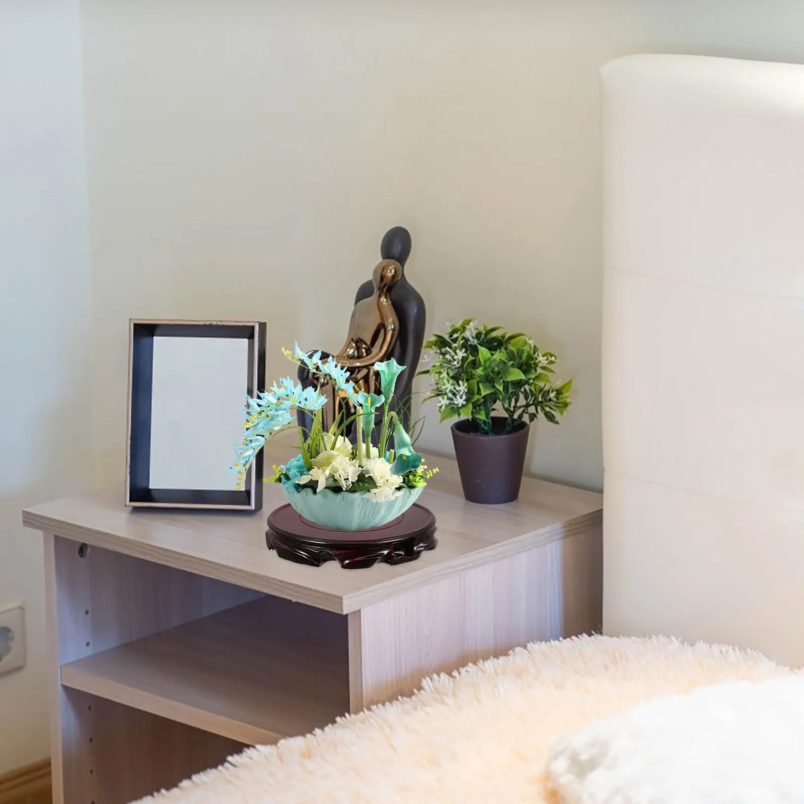 

Oriental Wooden Display Stand 15Cm Decorative Vase Base Teapot Pedestal Chinese Furniture Home Decor Wooden Display Stand Base