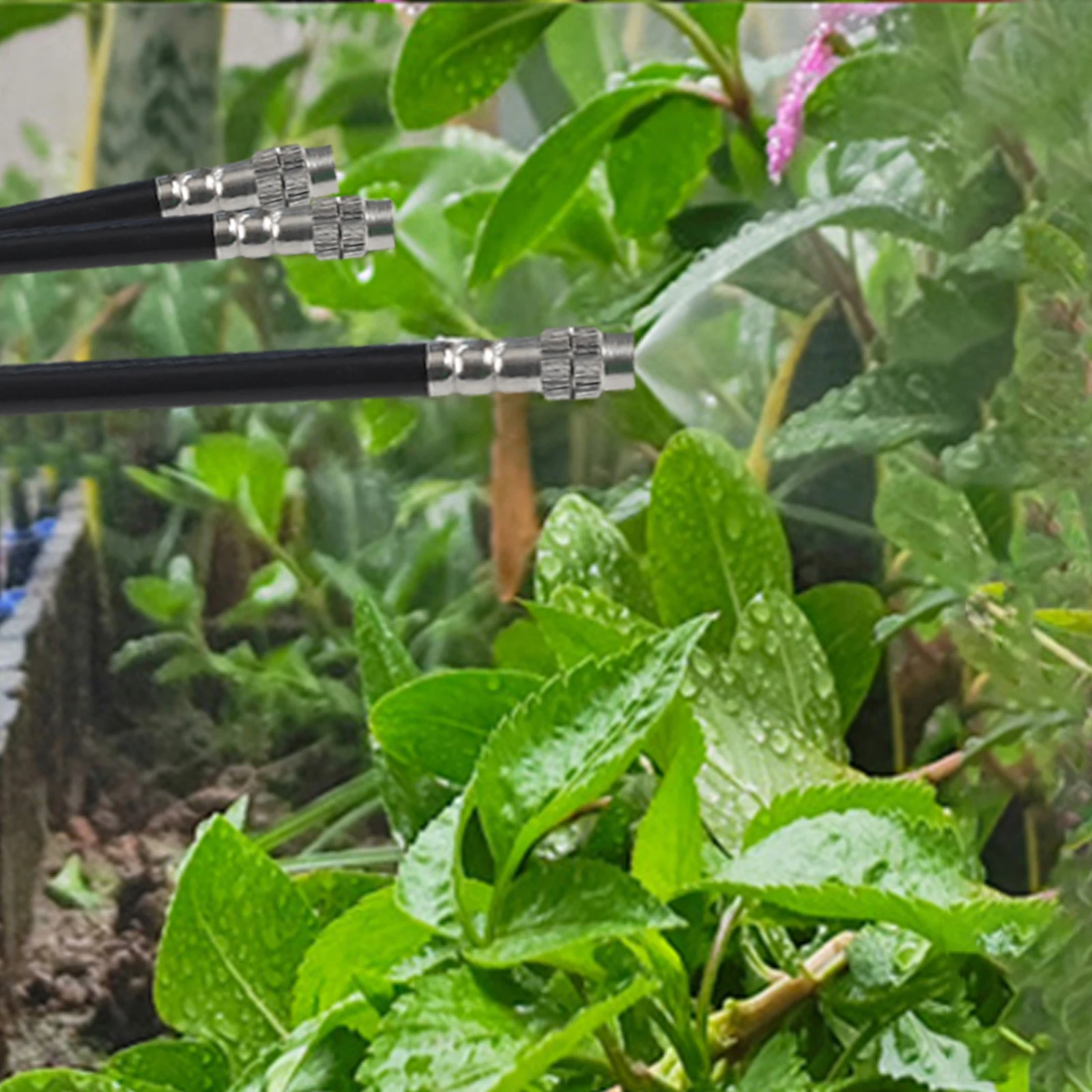Adjustable Water Flow Curved Sprinkler Heads Water Hose Sprayer Nozzle Water Saving Design Brass Misting Nozzle