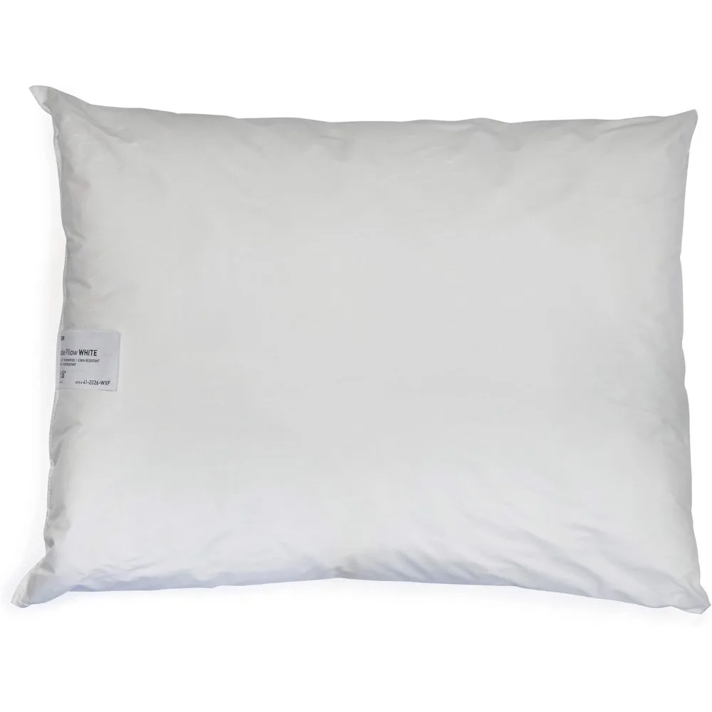 Wiederverwendbare Krankenhausbettkissen, 12er-Pack, mit Vinyl überzogen, schmutzabweisend und feuchtigkeitsbeständig, weiß, 20 Zoll lang, medizinisches Kissen