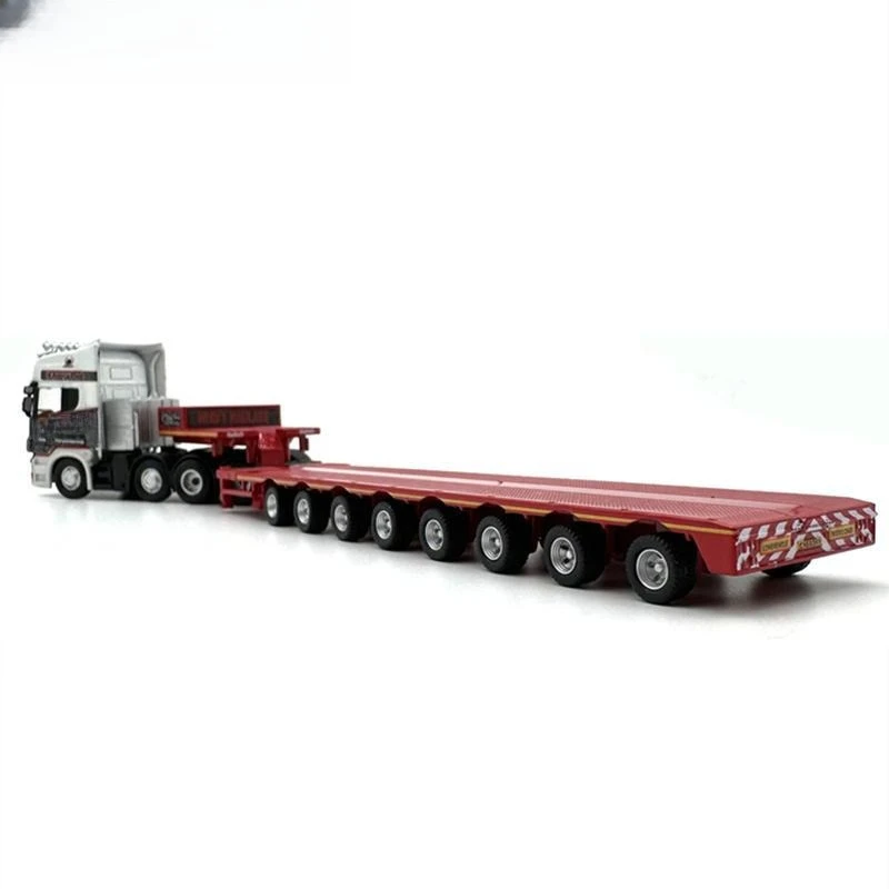 Multi-Axle Trailer Semi-Trailer, Truck Car Model, Collection Alloy 1:76