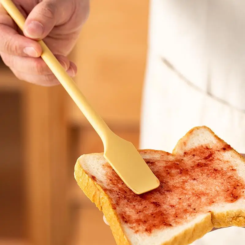 1Pc Silicone Spoon Small Spoon Jam Spoon Heat Resistant Easy To Clean Non-stick Rice Spoons Tableware Utensil Kitchen Tools