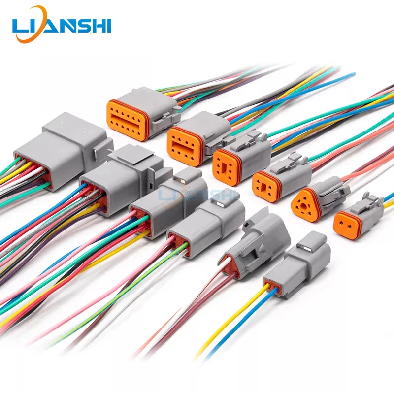 2 Pin Female DT06-2S 4 Pin Male DT04-4P Deutsch DT Series Sealed Waterproof Electrical Connectors Kit for Car Motorcycle Boat Wi
