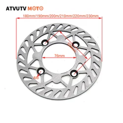 Disco de freno delantero y trasero para motocicleta, placa de disco de 180mm, 190mm, 200mm, 210mm, 220mm, 76mm, para KAYO BSE, 125cc, 140CC, Pocket Dirt Bike