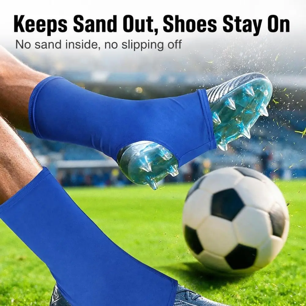 Anti-Slip Football Cleat Covers Anti-Detachment Stretchable Soccer Cleat Covers Breathable Sports Sock Covers Athletic Training